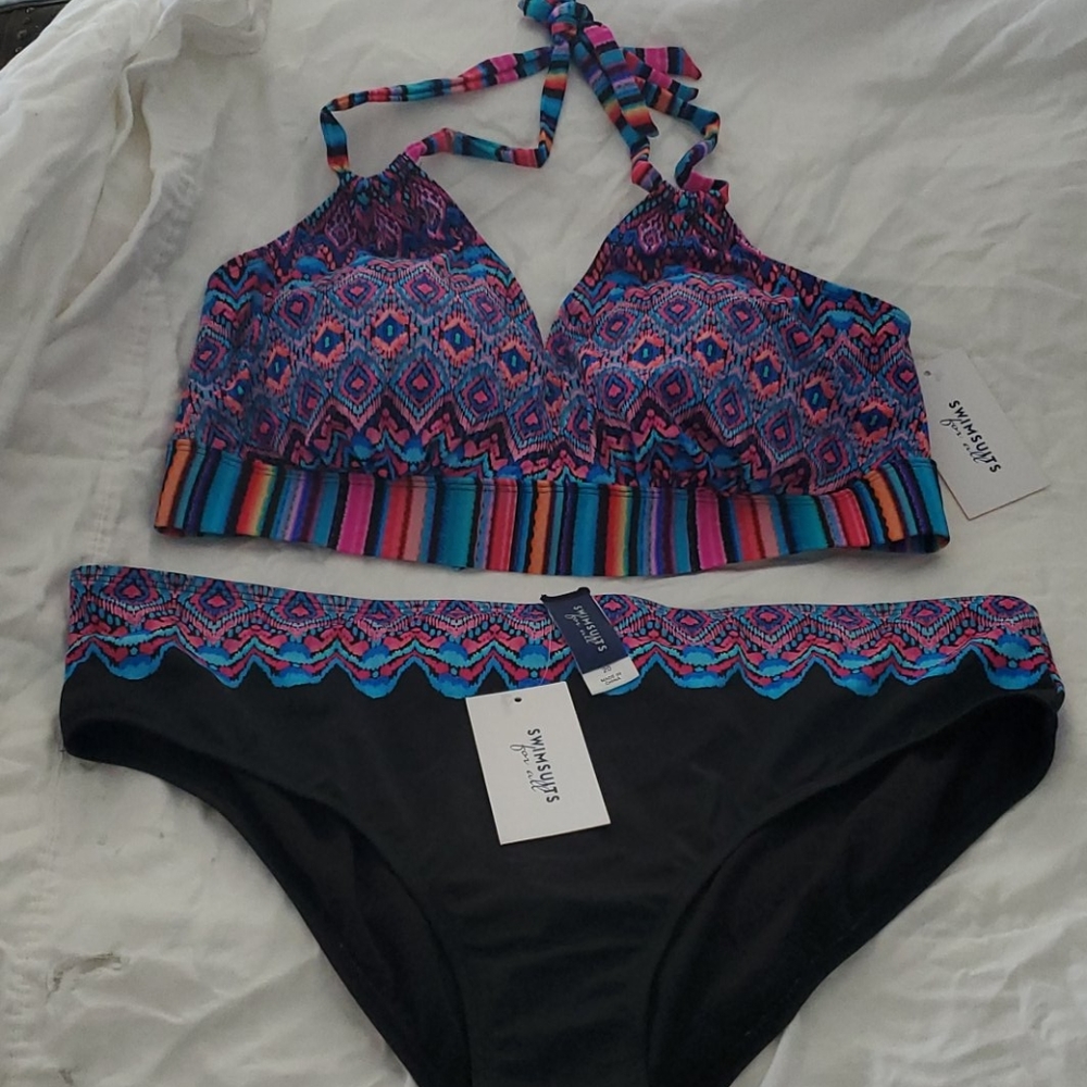 NWT SWIMSUITS FOR ALL PLUS SIZE BIKINI